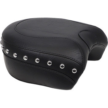 MUSTANG Wide Recessed Rear Seat - Chrome Studs - Black - XL '04-'21