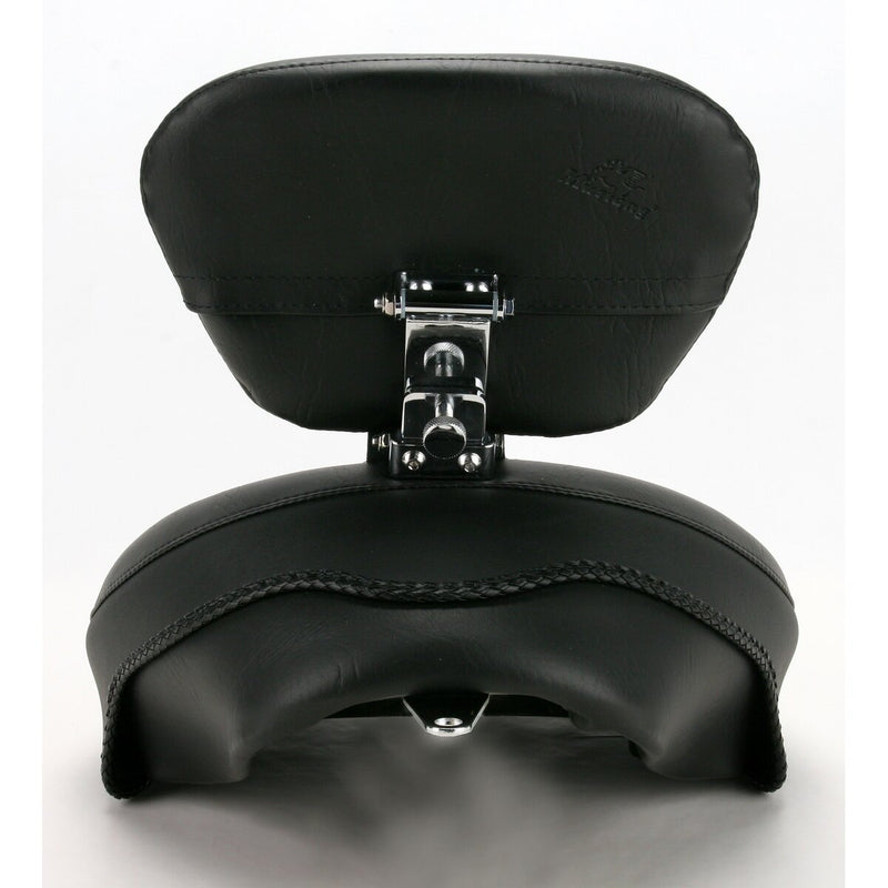 MUSTANG Wide Solo Seat - With Removable Backrest - Vintage - Black - Smooth - Sportster '04-'21