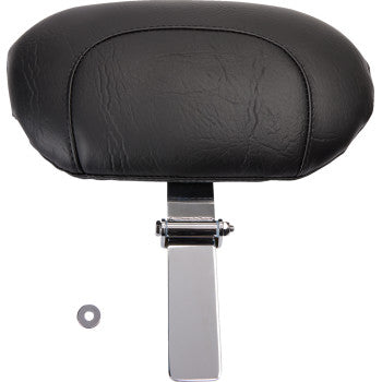 MUSTANG Wide Solo Seat with Removable Backrest - Chrome Studs w/ Concho - Softail '00-'15