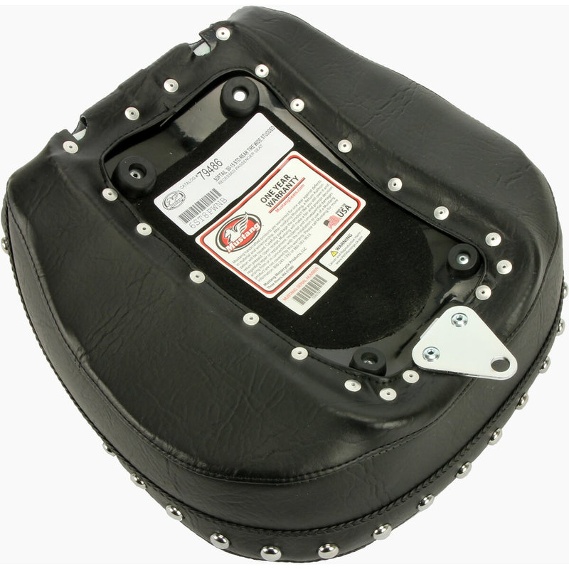 MUSTANG Wide Touring Recessed Rear Seat - Chrome Studs - FLST '00-'15