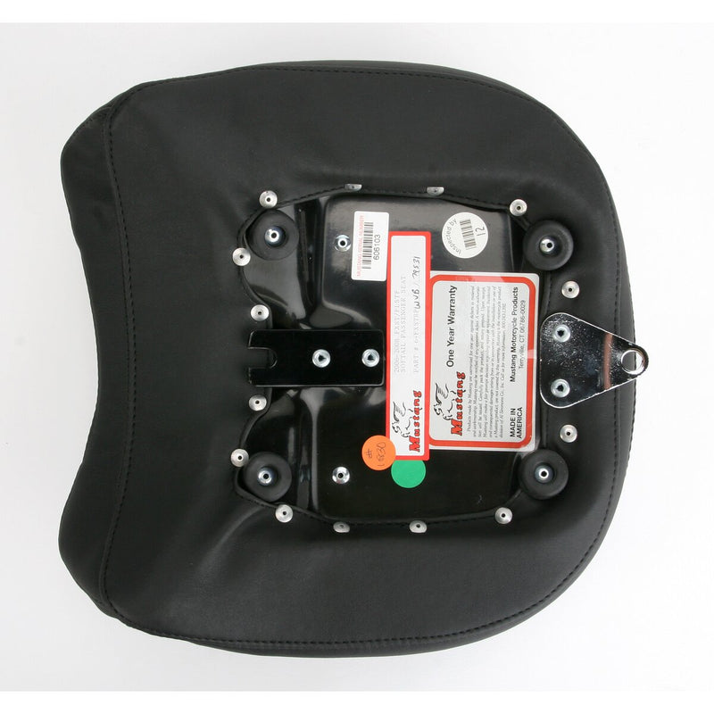 MUSTANG Wide Touring Recessed Rear Seat - Smooth - Black - Softail '06-'17