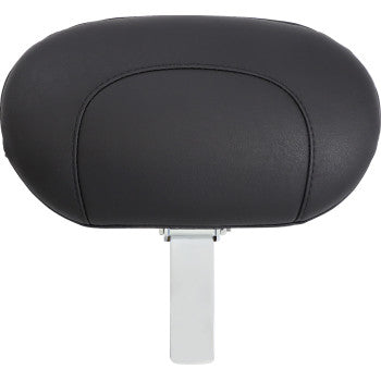 MUSTANG Wide Solo Seat with Removable Backrest - Chrome Studs w/ Conchos - Softail '06-'10