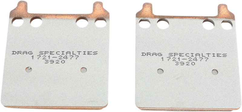 DRAG SPECIALTIES Premium Sintered Metal Brake Pads - Front / Rear - For Performance Machine 162 x 2 Calipers