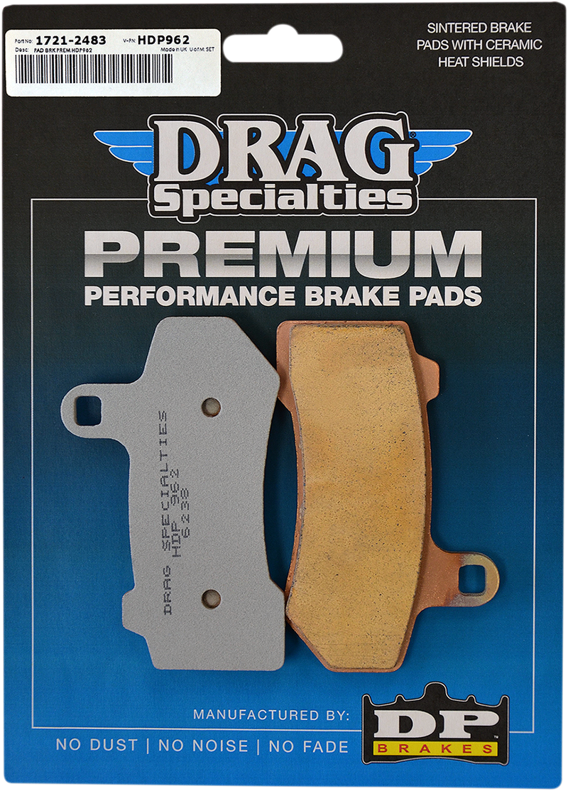 DRAG SPECIALTIES Premium Sintered Metal Brake Pads - Front / Rear