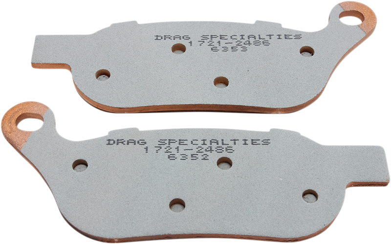DRAG SPECIALTIES Premium Sintered Metal Brake Pads - Rear