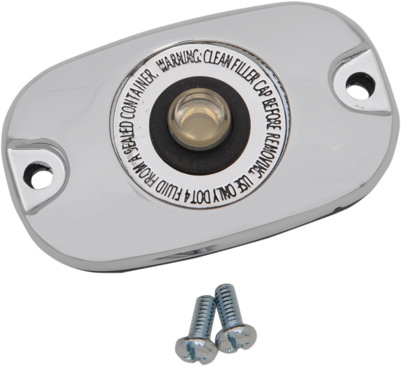 DRAG SPECIALTIES Replacement Rear Master Cylinder Cover - Chrome