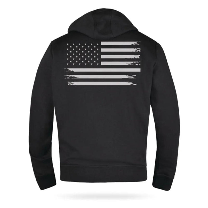Patriot - Men’s Reflective American Flag Motorcycle Hoodie – Bold Patriotic Gear for Riders