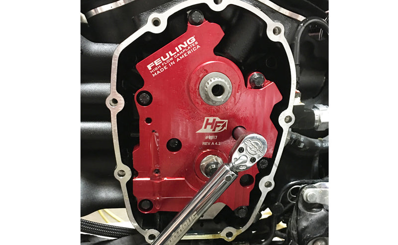 FEULING - HIGH FLOW M8 CAMPLATE - GEAR OR CHAIN DRIVE Milwaukee Eight 8017