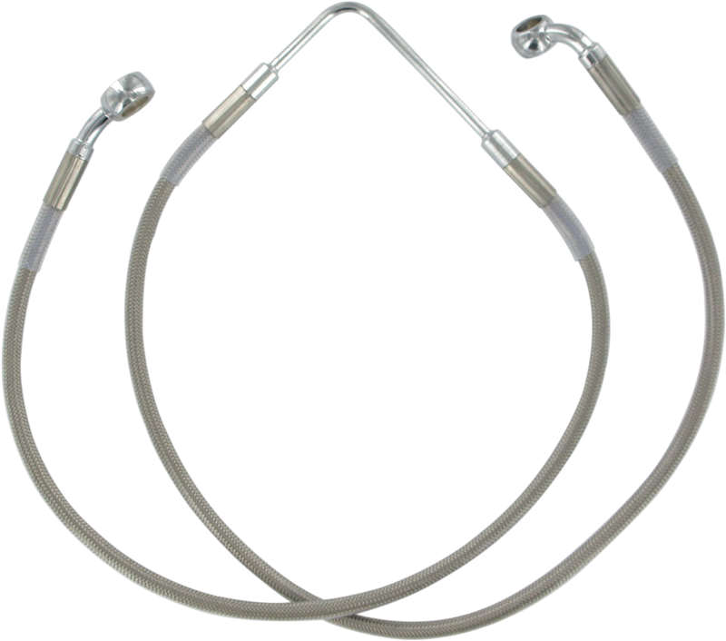 DRAG SPECIALTIES Brake Line - Front (Upper) - Stainless Steel