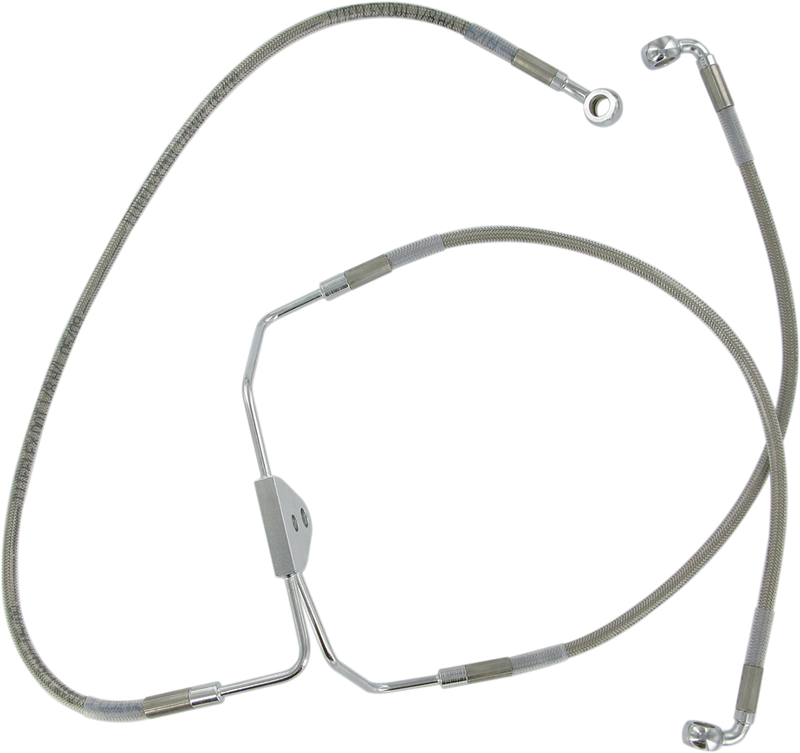 DRAG SPECIALTIES Brake Line - Front (Lower/Upper) - Stainless Steel