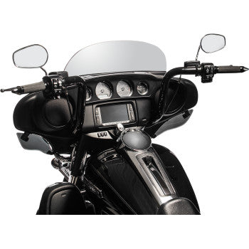 FAT BAGGERS INC. 1-1/2" EZ Install Rounded Top Handlebar - 14" - Black