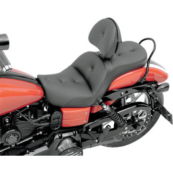 SADDLEMEN Explorer RoadSofa™ Seat - with Backrest - Dyna '06-'17