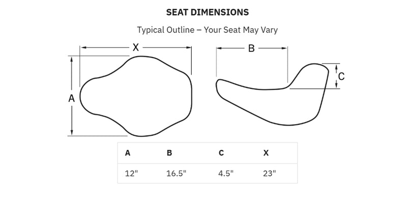 SADDLEMEN Dominator Solo Seat - Extended Reach - w/o Backrest - Black w/ Gray Stitching - Touring '08-'24