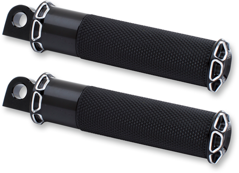 ARLEN NESS Fusion Male-Mount Footpegs - Beveled - Black