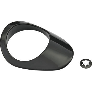 DRAG SPECIALTIES Oil Tank Dipstick Bezel - Black - Sportster '04-'22