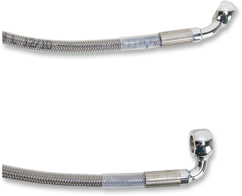 DRAG SPECIALTIES Extended Length Stainless Steel Brake Line Kit - Front - 6" - FLST '00-'06