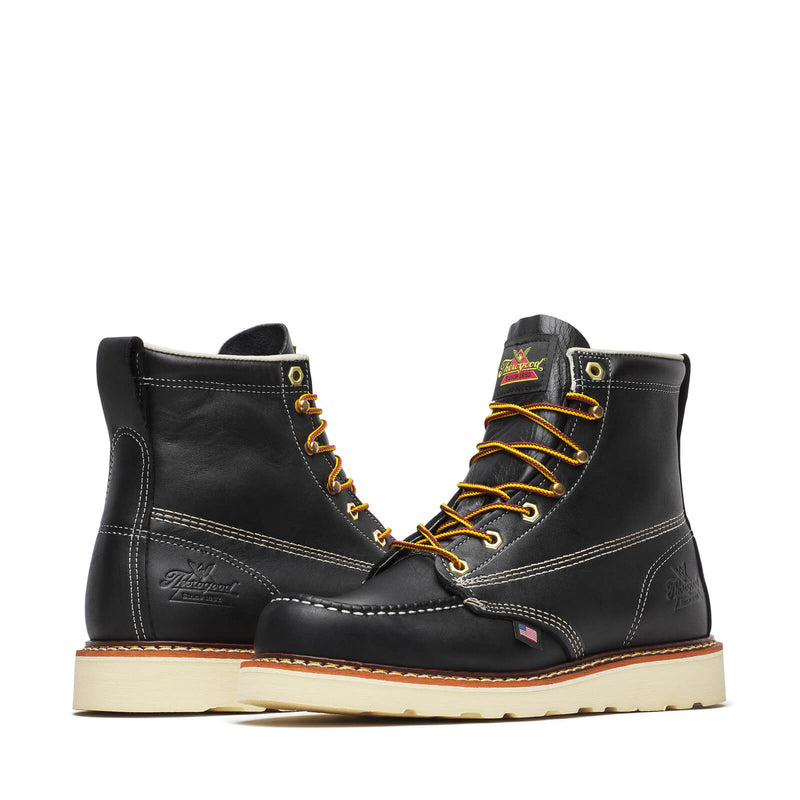 American Heritage – 6″ Black Moc Toe – MAXWear Wedge™ (STYLE# 814-6201)