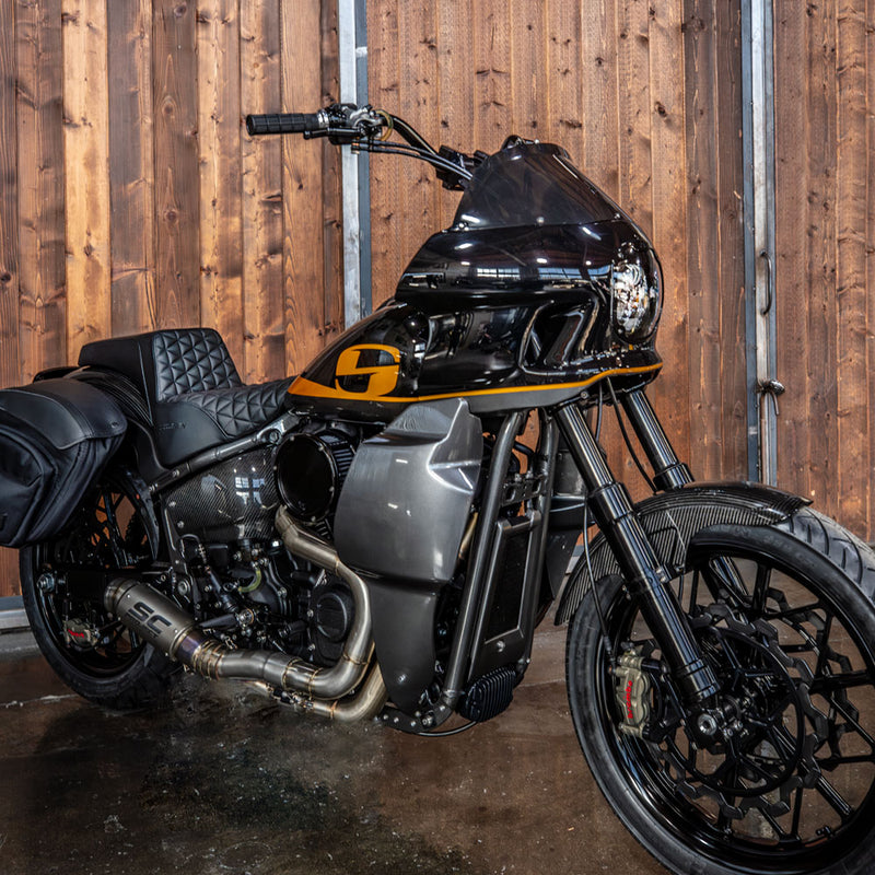 SADDLEMEN S-RT Fairing Lowers - Gloss Black - Softail '18-'24