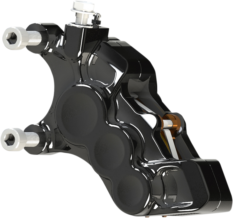 ARLEN NESS - 6-PISTON DIFFERENTIAL BORE BRAKE CALIPERS, 11.8" BLACK (LEFT)
