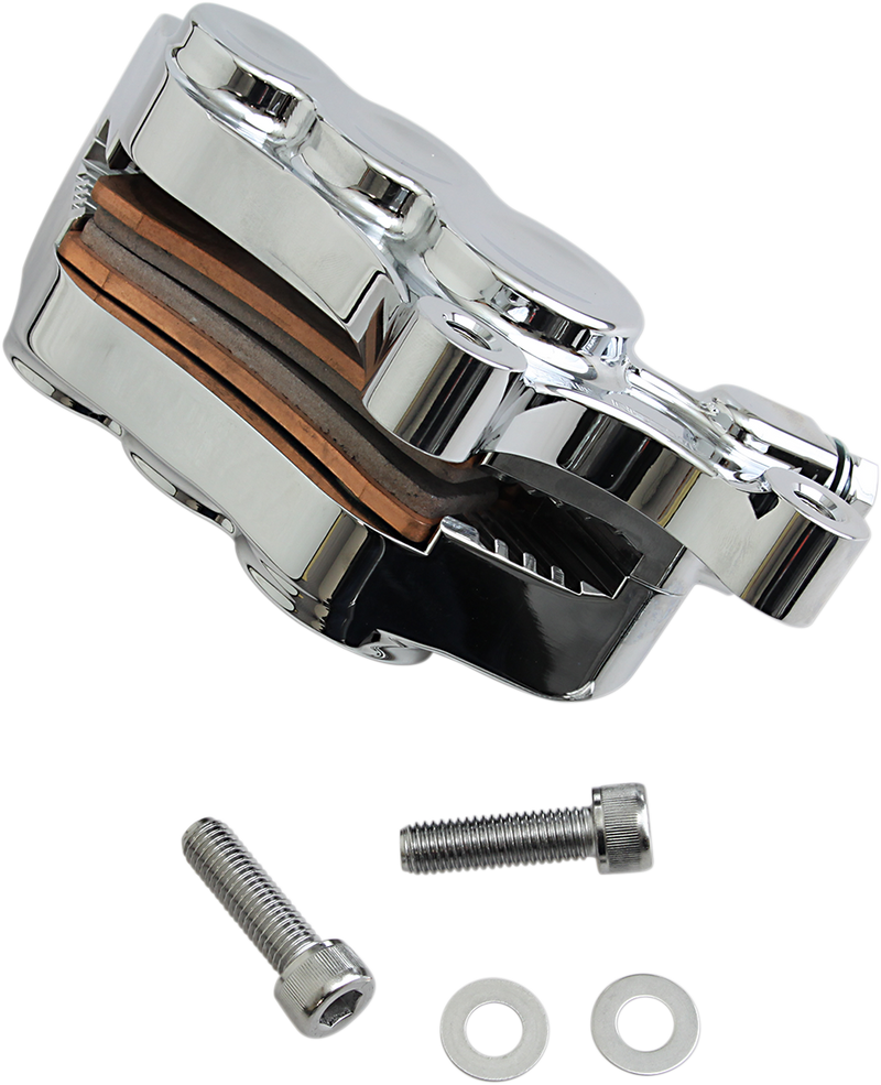 ARLEN NESS Ness Tech Right Front Six-Piston Differential Bore Caliper - Chrome - 11.8"