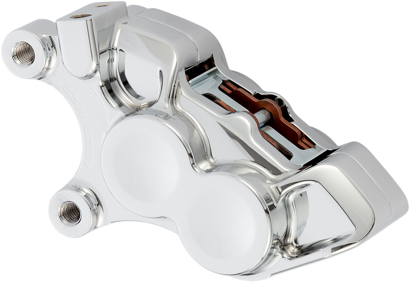 ARLEN NESS Ness Tech Left Front Four-Piston Brake Caliper  - Chrome - 11.8"
