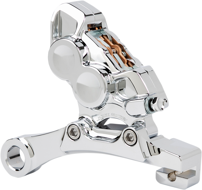 ARLEN NESS Ness Tech Rear Four-Piston Caliper - Chrome - 11.8"