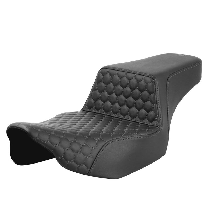 SADDLEMEN Step-Up Seat - Extended Reach - Front Honeycomb -  - Gray