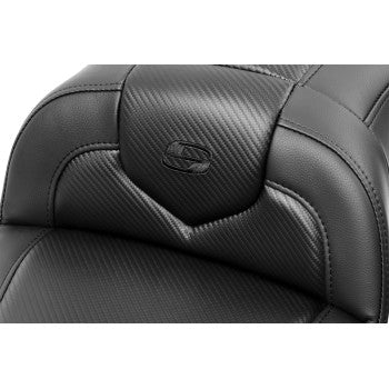 SADDLEMEN RoadSofa™ Seat - Carbon Fiber - with Backrest - Touring '23.5-UP