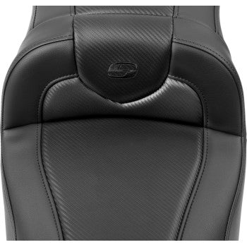 SADDLEMEN Roadsofa™ Extended Reach Seat - without Backrest - Carbon Fiber - Touring '23.5-UP
