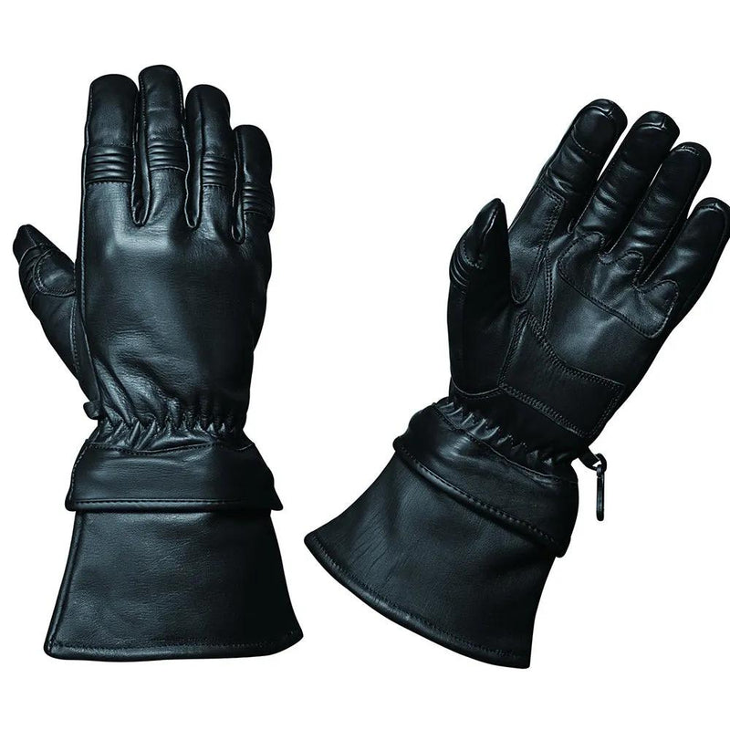 Mens Gauntlet Leather Gloves