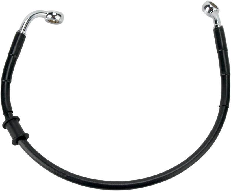DRAG SPECIALTIES Stainless Steel Brake Line Kit - Rear - Black - FXD '08-'15