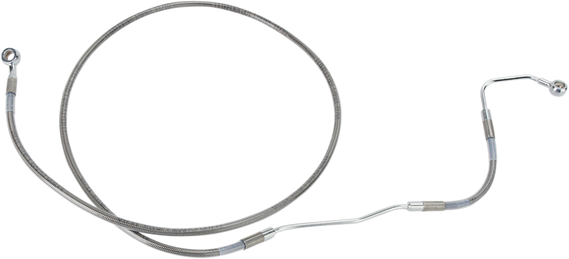 DRAG SPECIALTIES Extended Length Stainless Steel Brake Line Kit - +4" - ABS - FLH/FLT '09-'13