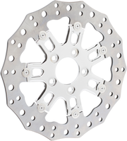 ARLEN NESS Two-Piece Floating Front Brake Rotor - 7 Valve - 11.8" - Chrome