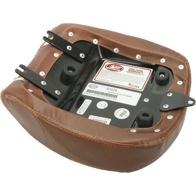 MUSTANG Wide Tripper™ Rear Seat - Diamond - Brown - Fat Boy '18-'21