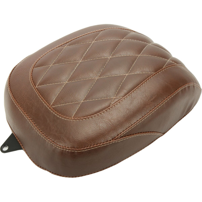 MUSTANG Wide Tripper™ Rear Seat - Diamond - Brown - Street Bob '18-'21