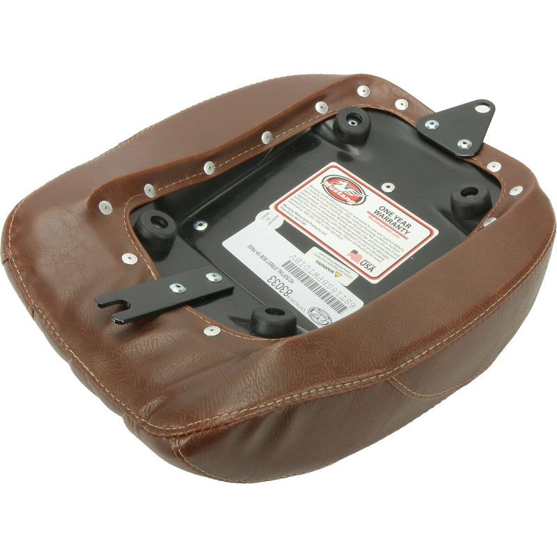 MUSTANG Wide Tripper™ Rear Seat - Diamond - Brown - Street Bob '18-'21