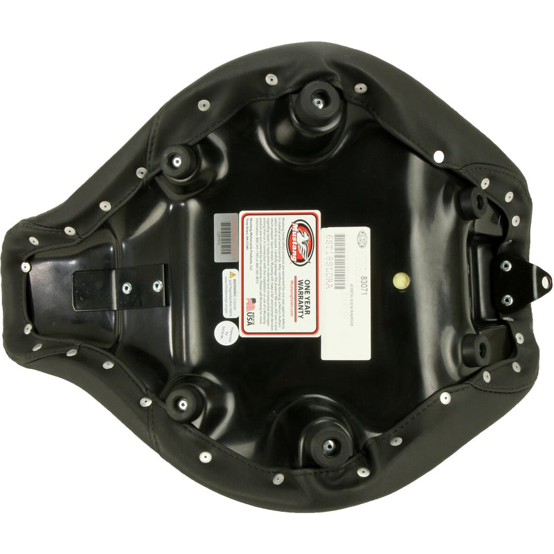 MUSTANG Runaround™ Solo Seat - Black - Basketweave - Softail '18-'21