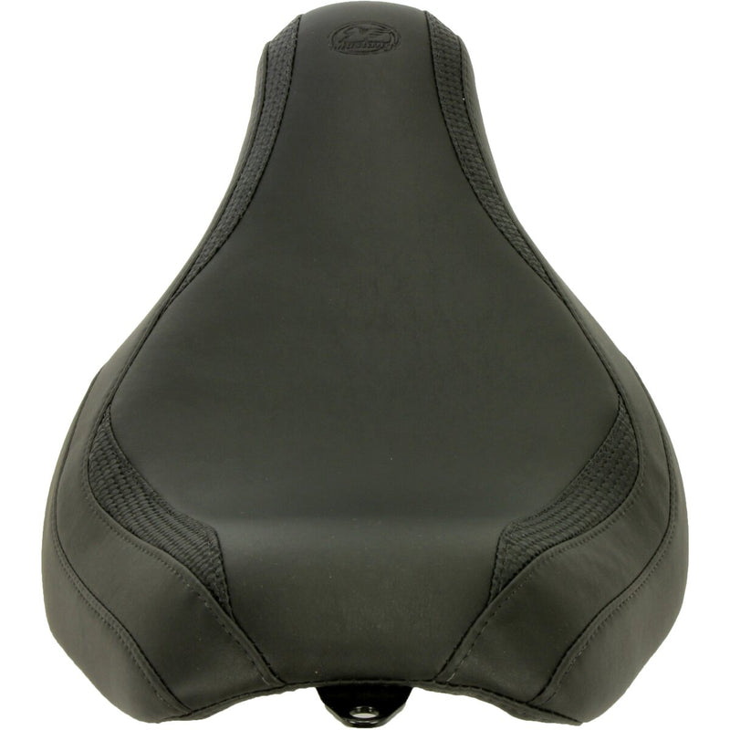 MUSTANG Runaround™ Solo Seat - Black - Basketweave - Softail '18-'21