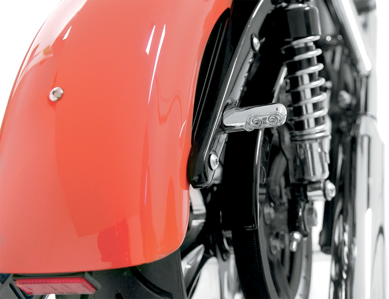 ARLEN NESS Rear Marker Lights - Amber - Chrome