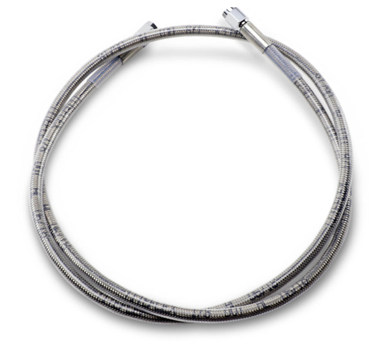 DRAG SPECIALTIES Universal Stainless Steel Brake Line - Clear Coated - 45"