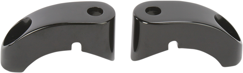 ARLEN NESS Front Turn Signal Mounts - 39 mm Front Forks - Black