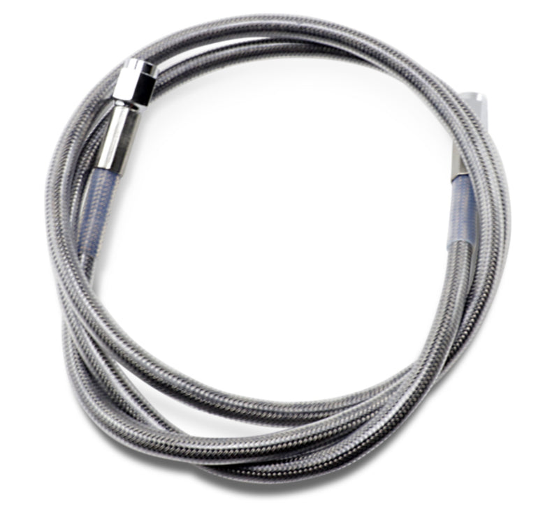 DRAG SPECIALTIES Universal Stainless Steel Brake Line - Clear Coated - 46"