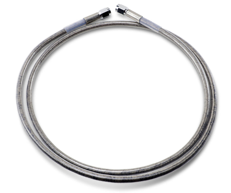 DRAG SPECIALTIES Universal Stainless Steel Brake Line - Clear Coated - 52"