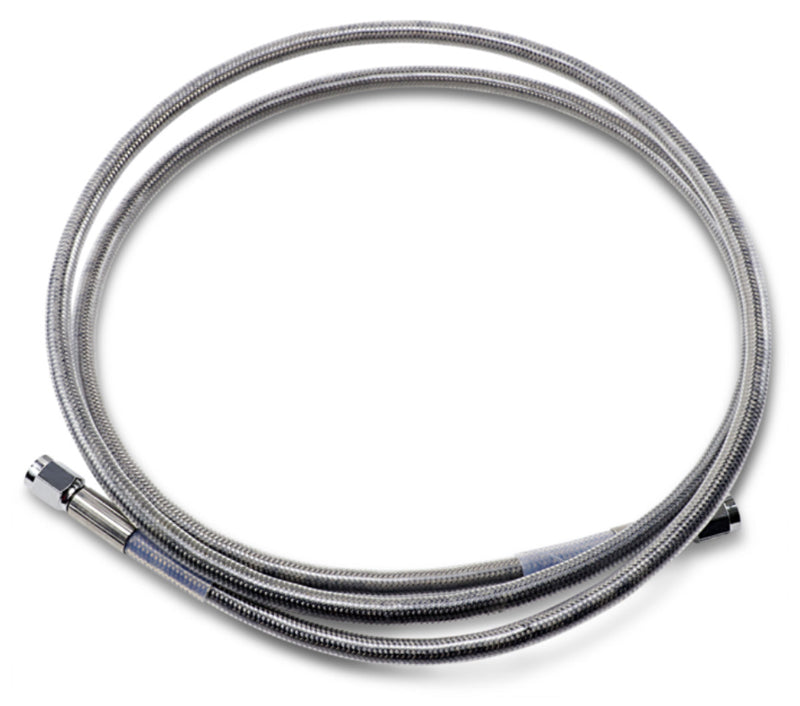 DRAG SPECIALTIES Universal Stainless Steel Brake Line - Clear Coated - 58"