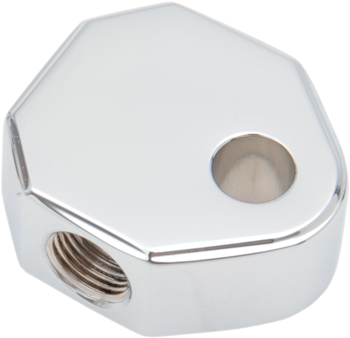 DRAG SPECIALTIES Brake Tee - 1/8" NPT - X3 - Chrome