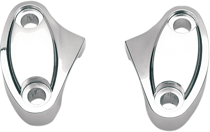 DRAG SPECIALTIES Aluminum Handlebar Clamp - Chrome - Two-Piece