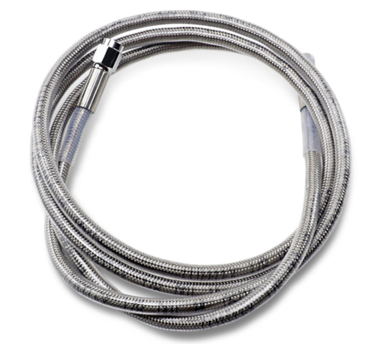 DRAG SPECIALTIES Universal Stainless Steel Brake Line - Clear Coated - 66"