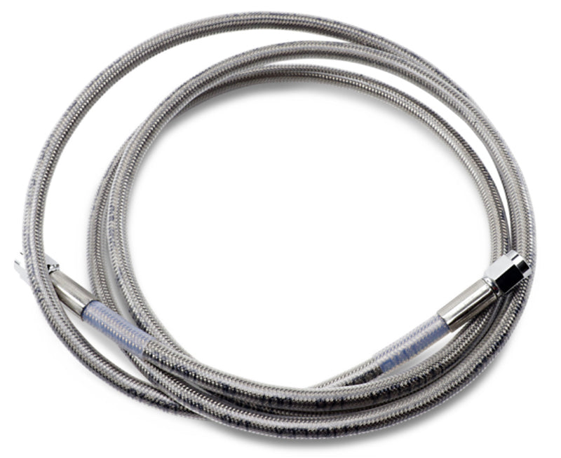 DRAG SPECIALTIES Universal Stainless Steel Brake Line - Clear Coated - 68"