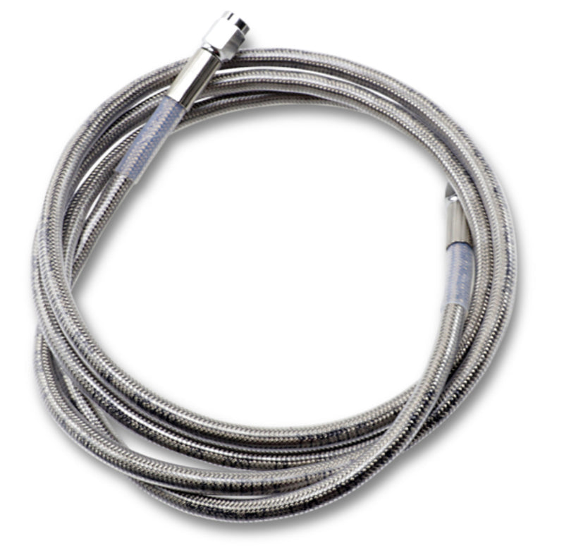 DRAG SPECIALTIES Universal Stainless Steel Brake Line - Clear Coated - 70"