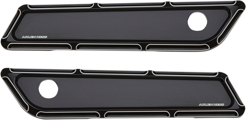 ARLEN NESS Ness-Tech® Beveled Saddlebag Latch Cover - Black / Machined